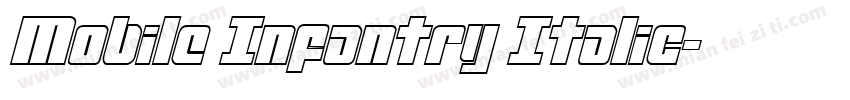 Mobile Infantry Italic字体转换